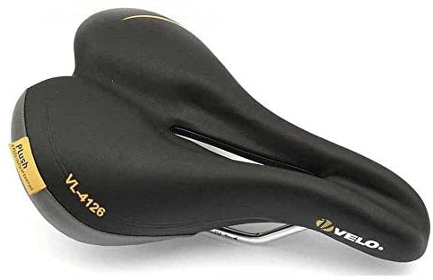 VELO Frauen Sitz Velo Doppelseitig Trimflex Komfortables Fahrradsitz mit Memory-Schaum-Polster in Schwarz für Damen, Stadtrad, Rennrad, Mountainbike