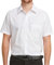 Double TWO Men's Short Sleeve Oxford Shirt Button Down Collar Regular Fit Smart Casual Shirt White