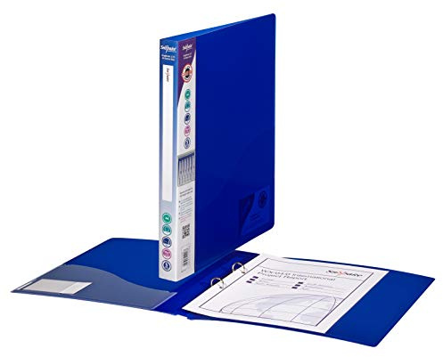 Snopake A4 2 O-Ring 15mm RingBinder – Electra Blue [Pack of 10] Ref: 10120