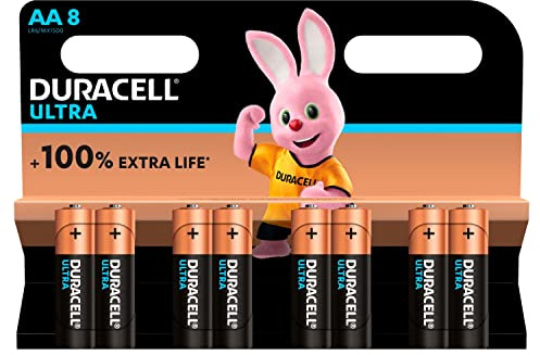Duracell Ultra Power Type AA Alkaline Batteries, Pack of 8