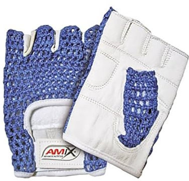 Amix Guantes De Rejilla - Azul/Blanco Talla de Guantes M