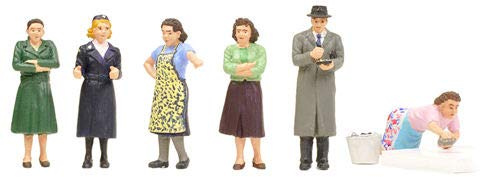 Bachmann 36-406 Suburban Street Scene (6) Figure Set