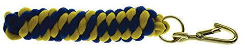 Y-H 5027286003605 Hy Two Tone Twisted Leadropes One Size Blue/Yellow