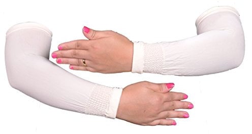 Egypt Bazar Elegante Armstulpen Hijab - Islamische Gebetskleidung (Weiß)