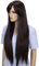 CAISHA 80cm Langhaar Perücke Fiona Fashion Wig Cosplay Glatt Dunkelbraun FZ503