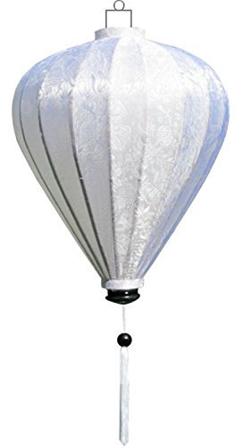 Vietnamesische Seide Lampion Ballon Weiß