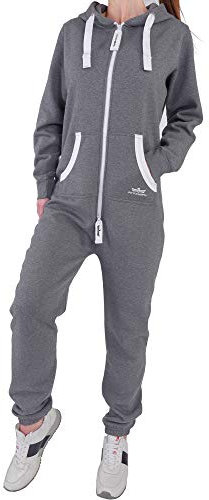 Finchgirl 27C3 FG18R Damen Jumpsuit Overall Dunkelgrau L