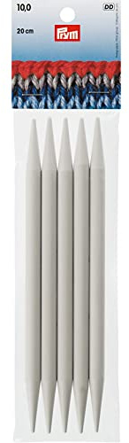 Prym Strumpfstricknadeln KST 20 cm 10,00 mm grau Strumpfstricknadel, Kunststoff, 10 mm