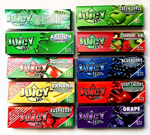 Trendz – 10 Heftchen Juicy-Jay-Papers (Mix), Kingsize, Slim