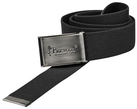 Pinewood unisex Canvas Gürtel - Stoffgürtel aus robustem Material und mit nickelfreier Schnalle, ideal auch für empfindliche Haut - Grundlänge von 120 cm, einfach kürzbar