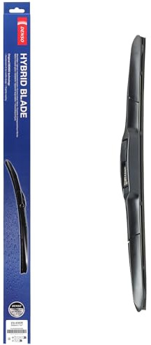 DENSO Hybrid-Wischerblatt DU-035R (350 mm, für Rechtslenker): Leiser, langlebiger Wischer mit aerodynamischem Design und beschichtetem Gestänke aus Stahl. OEM-Qualität, breite Kompatibilität