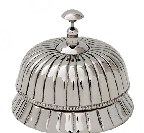 Casa Padrino Luxus Tischglocke, Tischklingen, Hotelklingel Höhe 12 cm, Durchmesser 14 cm - Service Glocke