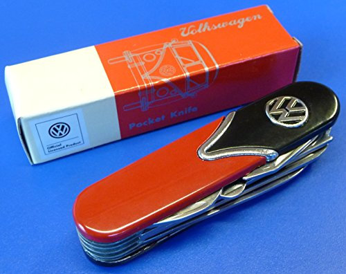 Couteau suisse Combi Volkswagen - Noir/rouge - 10 fonctions - Qualité supérieure