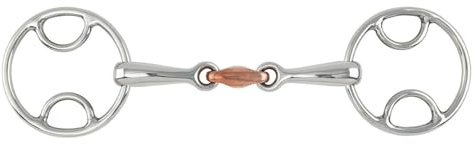 Shires Loop Ring Copper Lozenge Snaffle 5