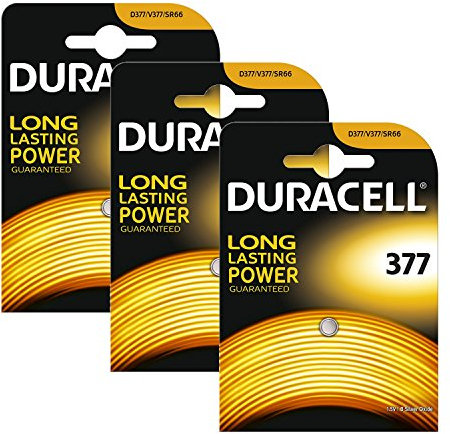 3 x Duracell 377 1.5v Silver Oxide Watch Battery Batteries SR626SW AG4 626 D377