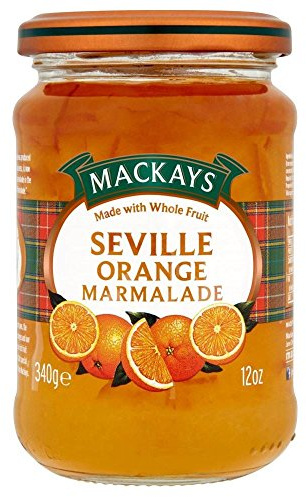 Mackays natürliche Frucht Sevilla Orangenmarmelade (340g) - Packung mit 2