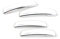 IPOP Car Slim Door Edge Guards Bumper Protector Guard Chrome Vehicle 4pcs (White)