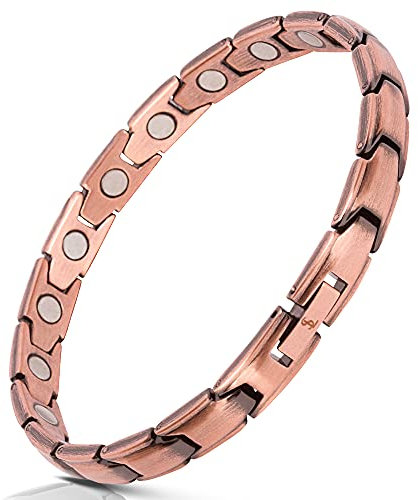Smarter LifeStyle Elegantes Magnetisches Therapie-Armband Aus Reines Kupfer Schmerzlinderung Für Arthritis Und Karpaltunnelsyndrom Frauen