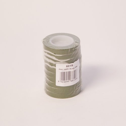 Smithers Oasis Florist Olive Green Pot Tape 9mm x 10 metres (Pack of 4, Green)