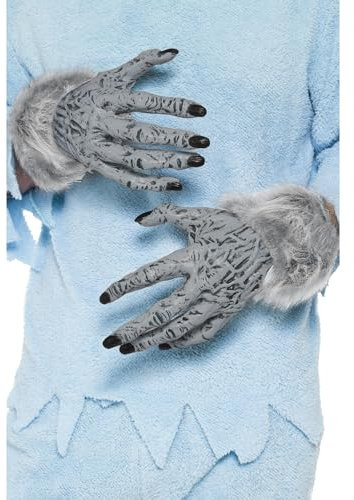 Smiffys Fellhände Werwolf, Grau, PVC
