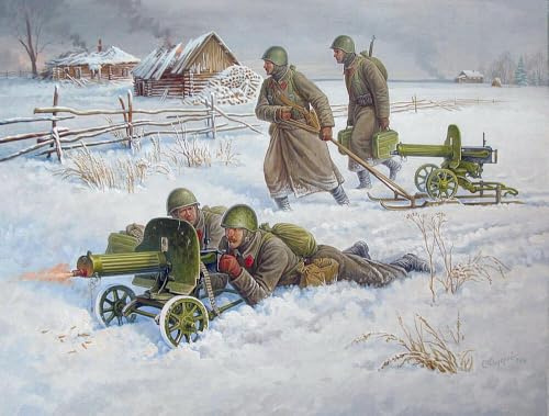 Zvezda - Z6220 - Soviet Machine Gun - Winter