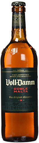 Voll-Damm | Cerveza Doble Malta | Toque Cítrico y Afrutado | Espuma Consistente | Pack de 12 Botellas x 66cl.