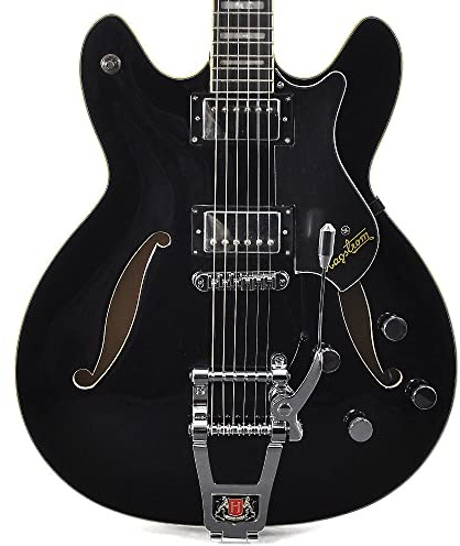 Hagstorm Tremar Viking Deluxe Electric Guitar - Black