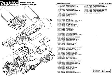 Makita 421142-1-0922 Dust Cover Original Replacement Part 4100 NB