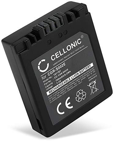 CELLONIC, Battery for Camera compatible with Panasonic Lumix DMC-FZ5, DMC-FZ20, DMC-FZ2 (7.4V, 700mAh)