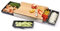 Schneidbox Eiche - Schneidebrett Mit 4 Auffangschalen Im Edelstahlkasten - Patentiertes Trennsystem - Made In Germany - 46 x 30 x 7 cm