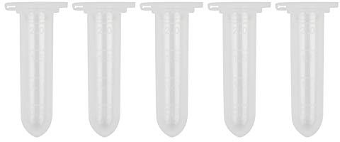 Lot de 100 ampoules de 2 ml en plastique, fond arrondi, matériel de laboratoire, conteneur pour échantillons
