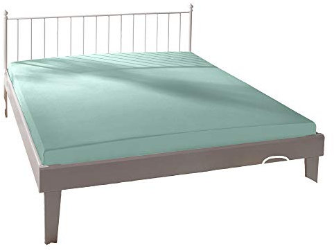Estella Spannbettlaken Mako-Feinjersey helltürkis Größe 90x190 cm - 100x200 cm