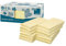 100% Recycling Haftnotizen, gelb, 125 x 75mm, zertifiziert mit dem Blauen Engel, 100 Blatt pro Block, 12 Blöcke in Recycling Box verpackt