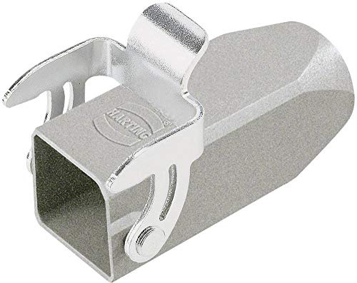 HARTING 09 20 003 1750 1X PG 11, CABLE TO CABLE HOUSING, DEGREE OF PROTECTION: IP44, IP65 / IP67, MATERIAL (HOOD/HOUSING): ZINC DIE-CAST, POWDER-COATED, RAL 7037 (DUST GREY), SINGLE LOCKING LEVER, SIZ