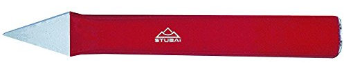 Stubai 103414 Chrome Vanadium Steel Cross Cut Chisel, Red/Silver, 200 mm