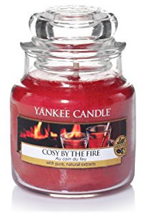 Yankee Candle Small Jar Candle, Cosy by The Fire