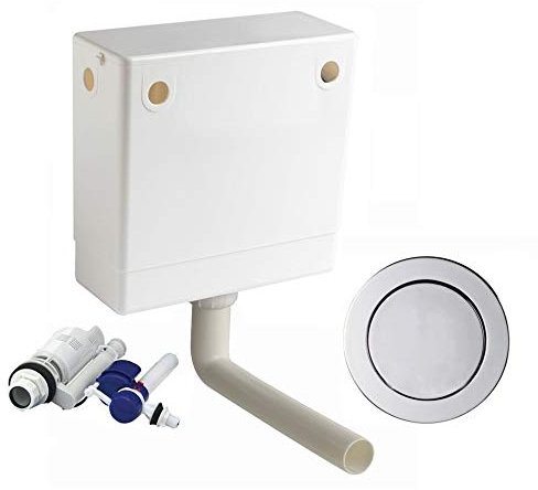 Macdee Pneu Compact Pneumatic Concealed WC Toilet Cistern Single Flush CPL41CP
