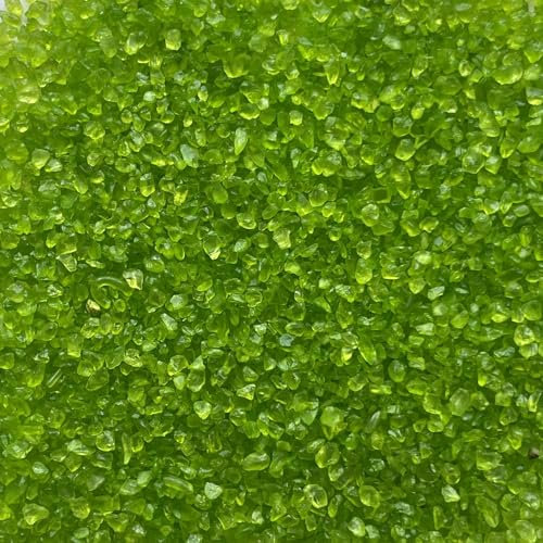 GLASNUGGETS 2-4mm. 5 kg. Kleine Glassteine 5000 g in GRÜN -50