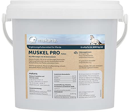 Makana Muskel Pro mit Mikroalgen, 5 kg Eimer, 1er Pack (1 x 5 kg) …