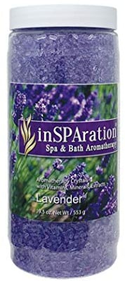 InSPAration 7463 Lavender Crystals for Spa and Hot Tubs, 19 oz