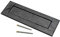 Merriway® BH01857 Letter Plate 250 x 83 mm Plain Black Antique