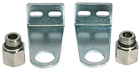 RIEGLER 106604-518.120-18 Haltewinkelsatz für Wegeventile, Höhe 120,0 mm, G 1/8, 1Stk