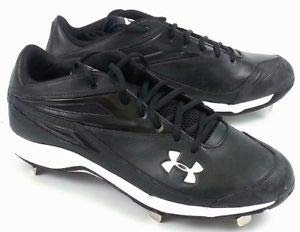 Under Armour Herren Clean Up Low ST Metal Baseball Cleats Black/White 10