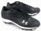 Under Armour Herren Clean Up Low ST Metal Baseball Cleats Black/White 10