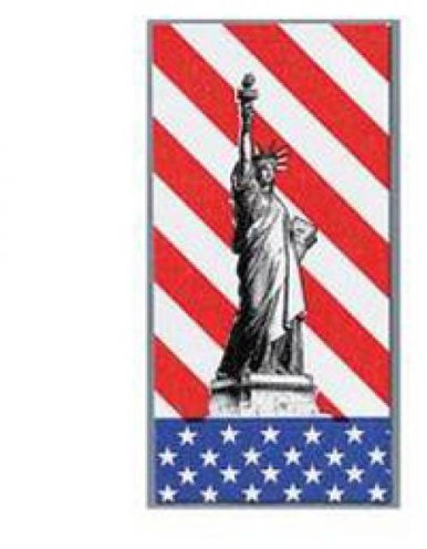 Duni Servietten Amerika / Freiheitsstatue / USA 40 x 40 cm 1/8 Falz