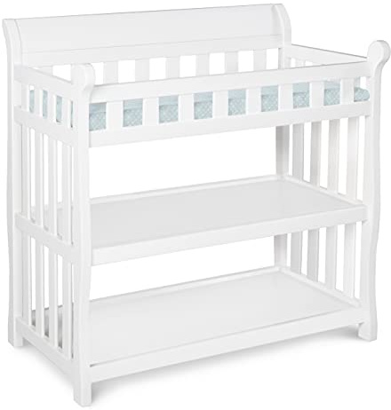 Delta Children Eclipse Changing Table with Changing Pad, White