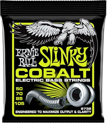Ernie Ball Regular Slinky Cobalt - Cuerdas para bajo eléctrico, cobalto, calibre 50-105