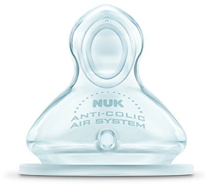 Nuk - 710011 - Tétines Silicone First Choice, Taille 1, Perçage Eau S, Lot de 2