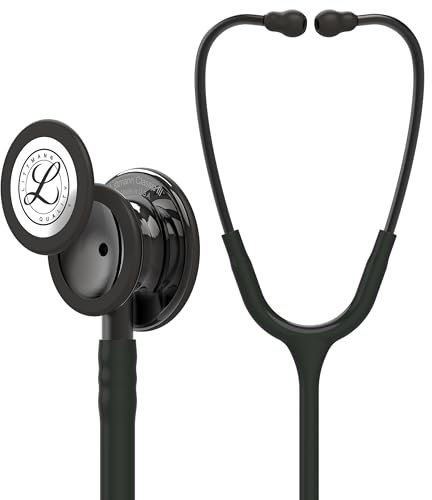 3M Littmann Classic III Fonendoscopio Para Monitorización, Acabado En Color Humo, Tubo Color Negro, 69 cm