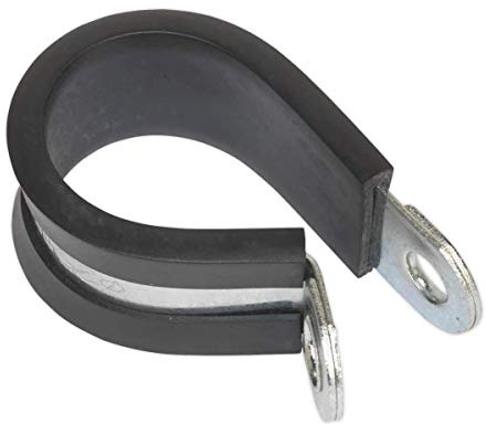 Sealey PCJ25 P-Clip Rubber Lined Ø25mm Pack of 25